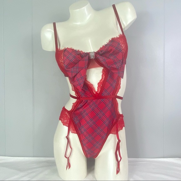 Victoria’s Secret Ted Plaid Teddy